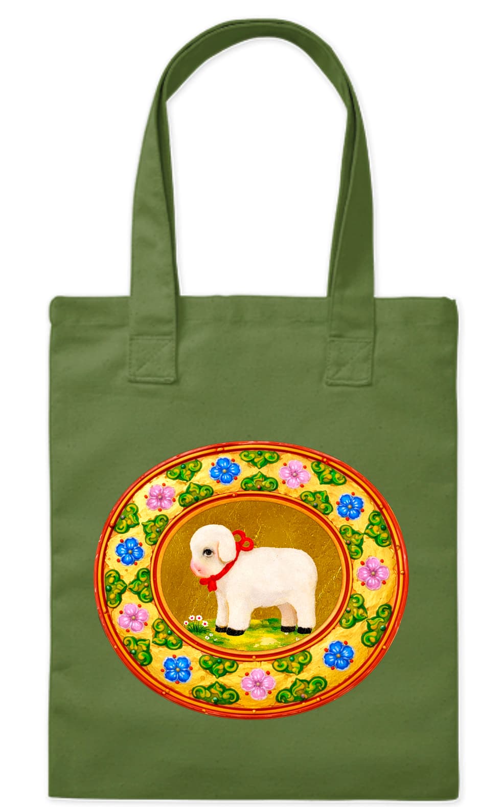 კრავი — Levan Margiani-ის catalogue.types.handbag Artiani-ისთვის. ფერი: Olive Green. ზომა: 37x42