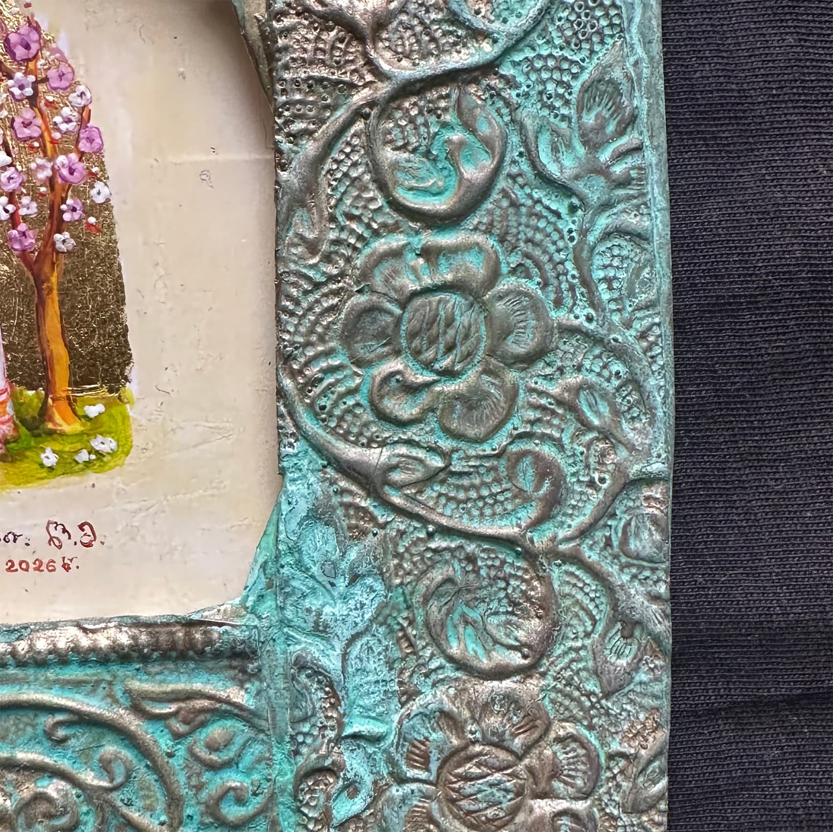 Good Shepherd, Painting by Levan Margiani for Artiani. Color: Original. Size: 13.5x14. Image 3