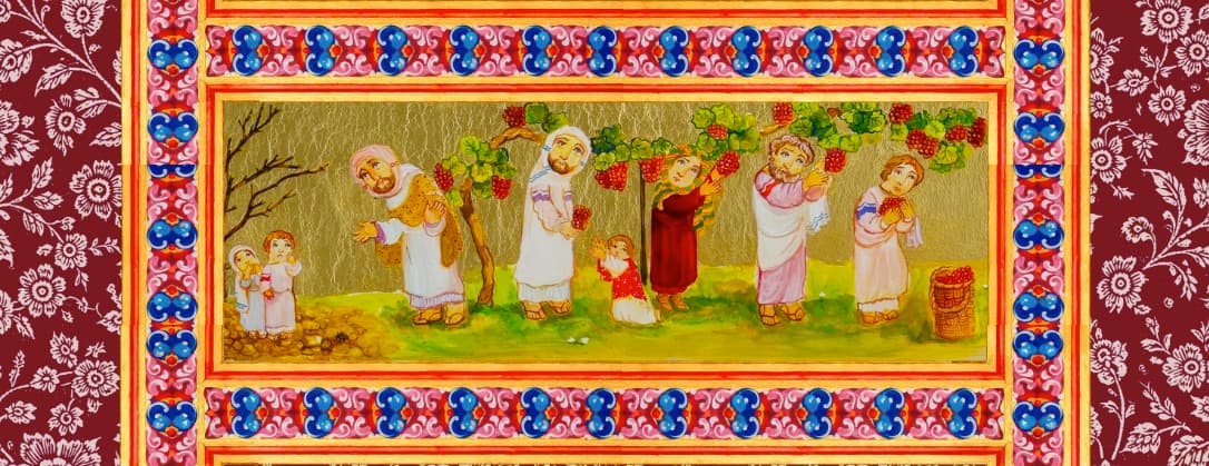 Composition: Family, Good Tree and Bad Tree, Table runner by Levan Margiani for Artiani. Color: Antique Bordeaux. Size: 50x200. Image 3